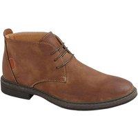 Goor Men's 3 Eye Synthetic Nubuck Desert Boots in Tan | Size: 12