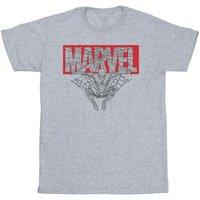 Marvel Men's Spider Man Logo Red T-Shirt in Grey | Size: 2XL