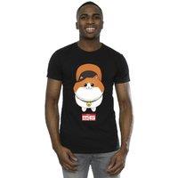 Disney Men's Big Hero 6 Baymax Kitten Face T-Shirt in Black | Size: 3XL