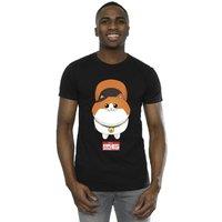 Disney Men's Big Hero 6 Baymax Kitten Face T-Shirt in Black | Size: 5XL