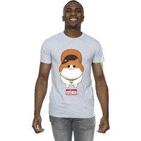 Disney Men's Big Hero 6 Baymax Kitten Face T-Shirt in Grey | Size: 4XL