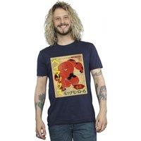 Disney Men's Big Hero 6 Baymax Baymax Newspaper T-Shirt in Navy | Size: 2XL