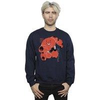 Disney Men's Big Hero 6 Baymax Suite Pose Sweatshirt in Navy | Size: 2XL