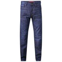 Duke Clothing Men's D555 Impala Denim 1959 Stretch Kingsize Jeans in Dark Blue | Size: 38L
