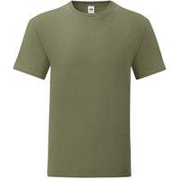 Fruit of the Loom Men's Iconic T-Shirt (Pack Of 5) in Green | Size: Large
