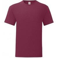 Fruit of the Loom Men's Iconic T-Shirt (Pack Of 5) in Burgundy | Size: Medium