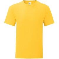 Fruit of the Loom Men's Iconic T-Shirt (Pack Of 5) in Yellow | Size: Medium