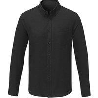 Elevate Men's Pollux Long-Sleeved Shirt in Black | Size: 5XL