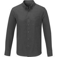 Elevate Men's Pollux Long-Sleeved Shirt in Grey | Size: XS