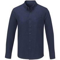 Elevate Men's Pollux Long-Sleeved Shirt in Navy | Size: XS