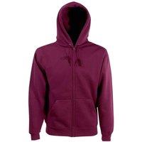 Fruit of the Loom Men's Hooded Sweatshirt in Burgundy | Size: Medium