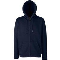 Fruit of the Loom Men's Hooded Sweatshirt in Mid Navy | Size: Large