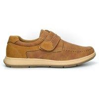 Scimitar Men's Touch Fastening Casual Shoe in Tan | Size: 12