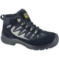 Grafters Men's Real Suede Safety Boots in Black | Size: 13