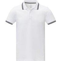 Elevate Men's Amarago Short-Sleeved Polo Shirt in White | Size: 2XL