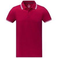 Elevate Men's Amarago Short-Sleeved Polo Shirt in Red | Size: Large