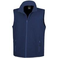 Result Men's Core Printable Soft Shell Bodywarmer in Navy | Size: 3XL