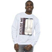 Disney Men's Big Hero 6 Baymax Excuse Me Some Air Sweatshirt in White | Size: Large