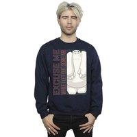 Disney Men's Big Hero 6 Baymax Excuse Me Some Air Sweatshirt in Navy | Size: Small