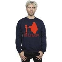 Disney Men's Big Hero 6 Baymax Fist Bump Cutout Sweatshirt in Navy | Size: 2XL