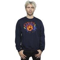 Disney Men's Big Hero 6 Baymax Hiro Angry Manga Sweatshirt in Navy | Size: XL