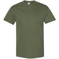 Gildan Men's Heavy Cotton Short Sleeve T-Shirt (Pack Of 5) in Dark Green | Size: Medium