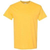 Gildan Men's Heavy Cotton Short Sleeve T-Shirt (Pack Of 5) in Bright Yellow | Size: 2XL