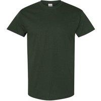 Gildan Men's Heavy Cotton Short Sleeve T-Shirt (Pack Of 5) in Bottle Green | Size: Medium