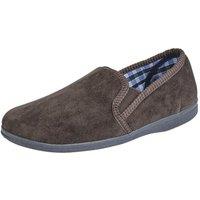 Sleepers Men's Wilson Velour Slippers in Brown | Size: 10