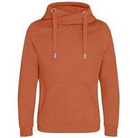 AWDis Men's Cross Neck Hoodie in Light Brown | Size: Small