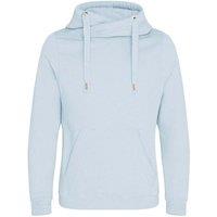 AWDis Men's Cross Neck Hoodie in Blue | Size: Small