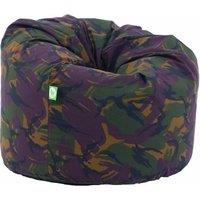 Bean Lazy Men's Cotton Green Army Camo Bean Bag Large Size