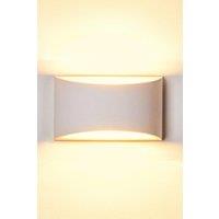 Harper Living Men's White Art Deco Medium Plaster Indoor Wall Light
