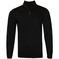 SOL'S Men's Stan Contrast Zip Neck Sweatshirt in Black | Size: Medium