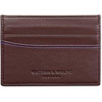 Watson & Wolfe Men's Slim Card Holder in Brown