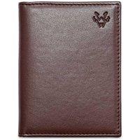 Watson & Wolfe Men's Bifold 6 Card Holder in Brown