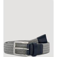Larsson & Co Men's Braided Belt in Grey | Size: Large