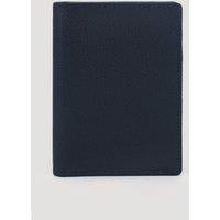 Larsson & Co Men's Leather Bi-Fold Wallet With Contrast in Navy