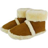 Slipper Snob Men's Soft Plush Lined Memory Foam Slipper Booties in Brown | Size: 9