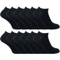 Sock Snob Men's 12 Pairs Cotton Low Cut Trainer Socks in White | Size: 4-5