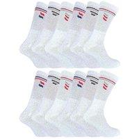 Sock Snob Men's Retro Stripe Cotton Sports Socks in White & Black | Size: 6-11