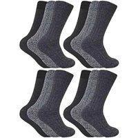 Sock Snob Men's Winter Warm Wool Blend Hiking Socks for Boots in Grey | Size: 6-11