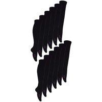 Sock Snob Men's 12 Pair Knee High Soft Bamboo Multicoloured School Socks in Black | Size: 9-12