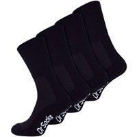 Dr.Socks Men's 4 Pack Extra Wide Non Elastic Bamboo Diabetic Socks in Black | Size: 9-11