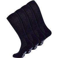 Dr.Socks Men's 4 Pack Extra Wide Knee High Bamboo Diabetic Socks in Black | Size: 6-8