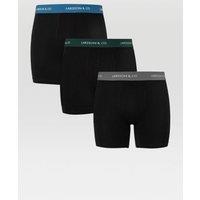 Larsson & Co Men's 3 Pack Boxers in Black | Size: Small