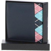 GABICCI Men's Real Leather 4 Card Bilfold Wallet in Navy