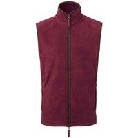 Premier Men's Artisan Fleece Gilet in Burgundy | Size: Large