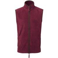 Premier Men's Artisan Fleece Gilet in Burgundy | Size: XL