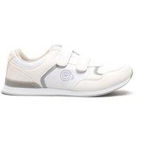 Dek Men's Drive Touch Fastening Trainer-Style Lawn Bowling Shoes in White | Size: 9